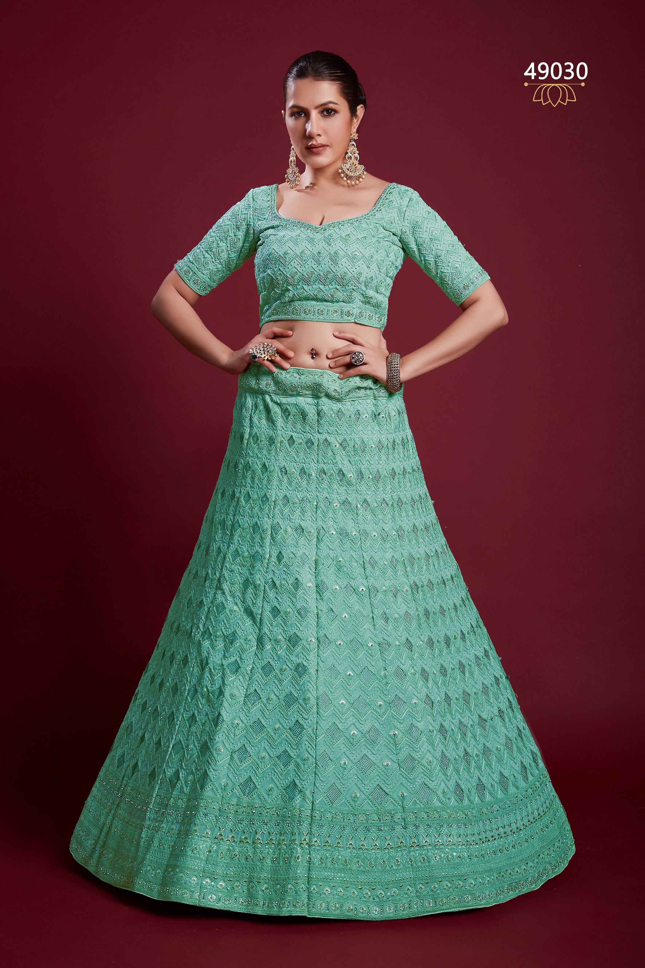 Poshak Vol 6 Designer Occasion Wear Lehenga D.No 49030