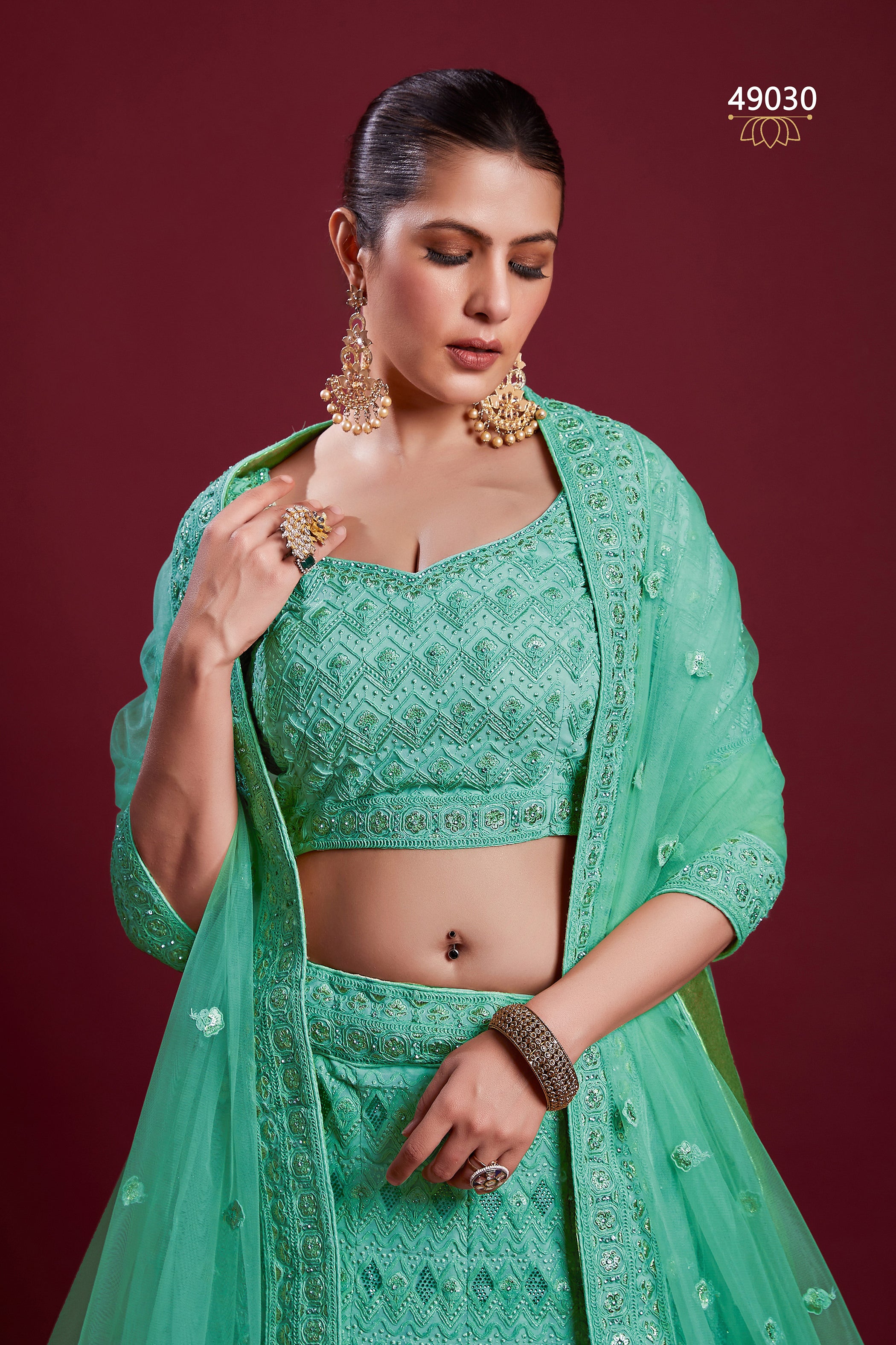 Poshak Vol 6 Designer Occasion Wear Lehenga D.No 49030