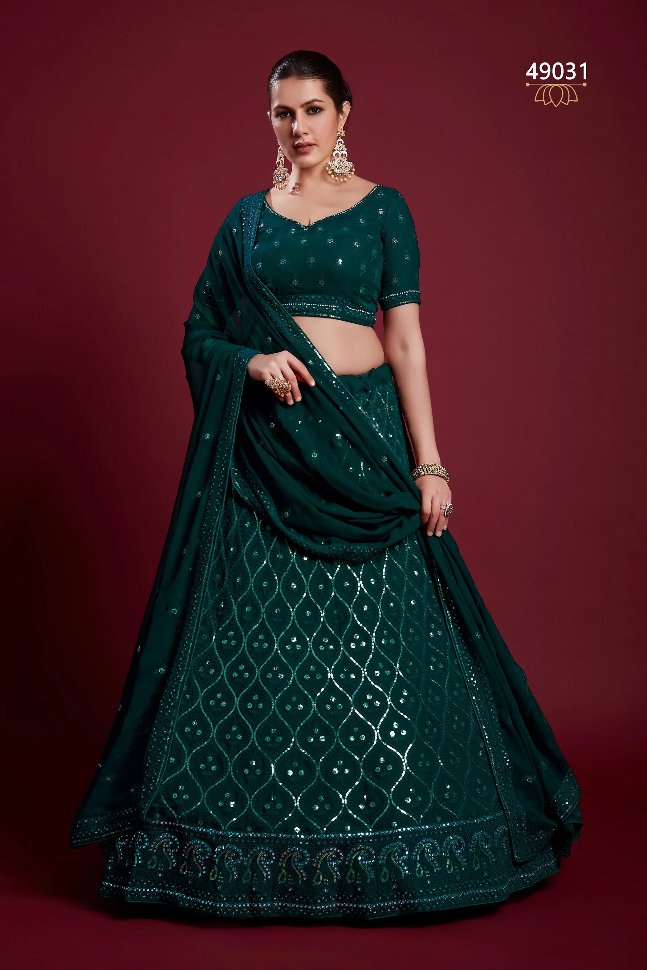 Poshak Vol 6 Designer Occasion Wear Lehenga D.No 49031 - Anant Exports