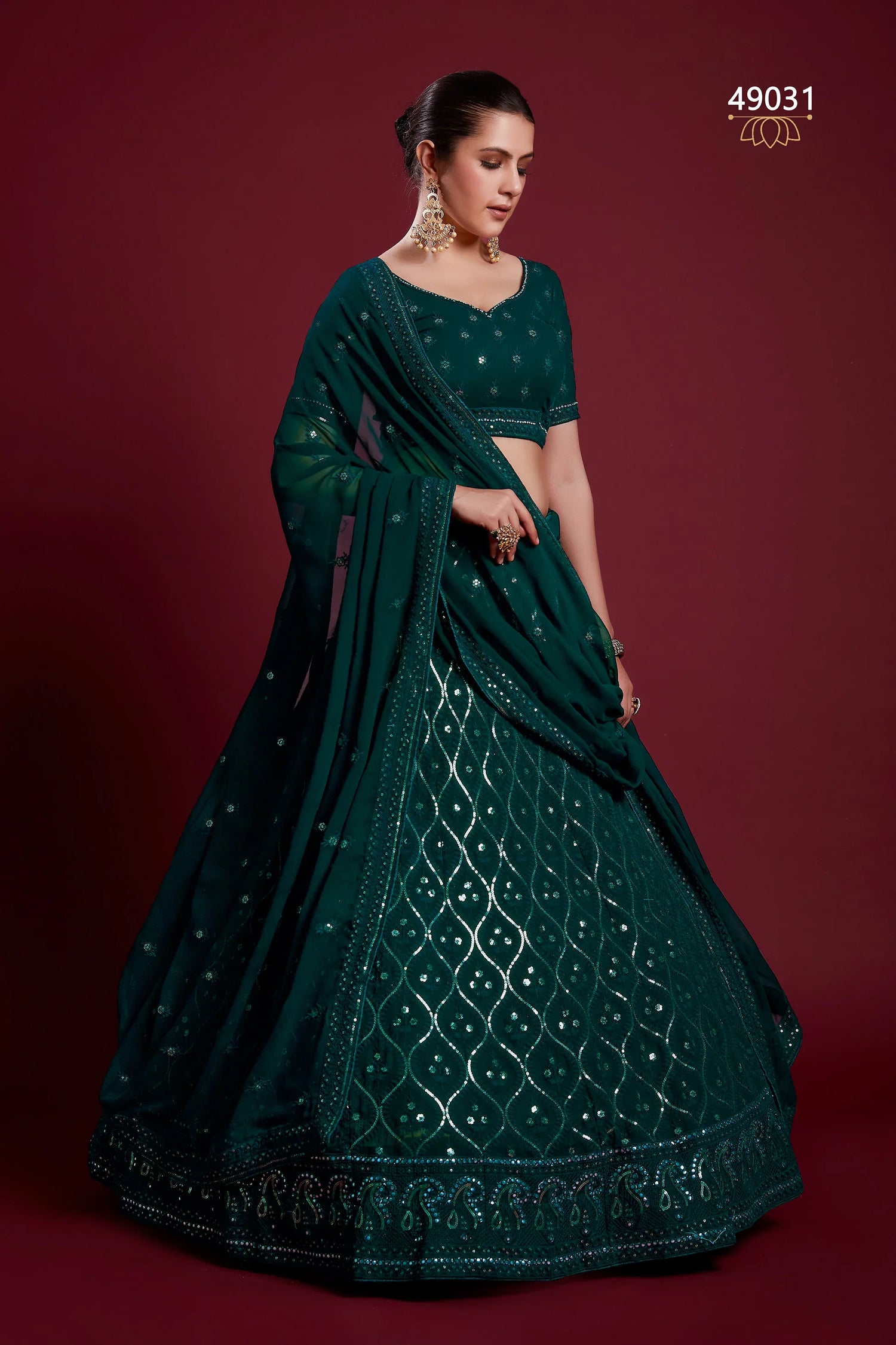 Poshak Vol 6 Designer Occasion Wear Lehenga D.No 49031 - Anant Exports