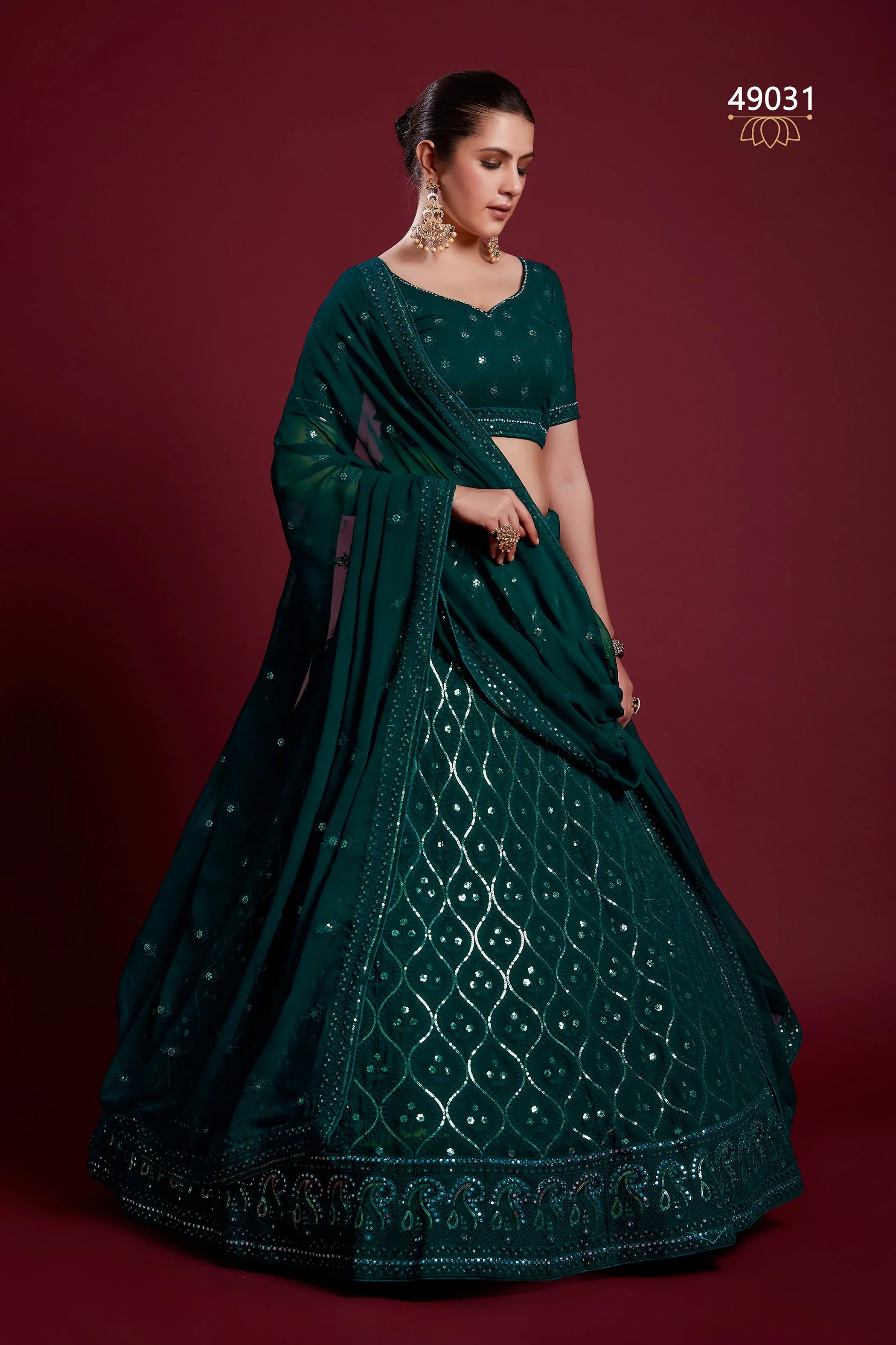 Poshak Vol 6 Designer Occasion Wear Lehenga D.No 49031 - Anant Exports