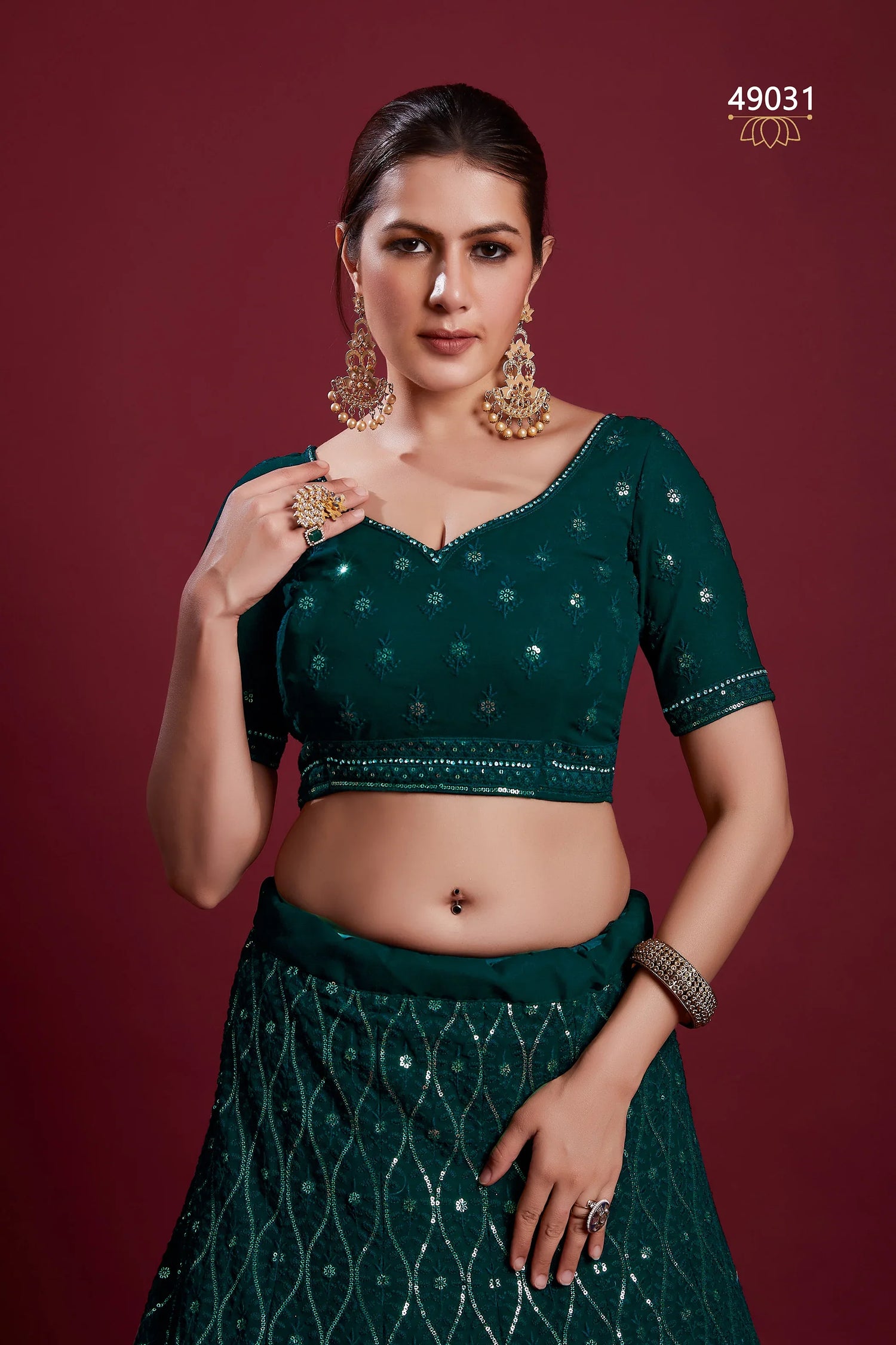 Poshak Vol 6 Designer Occasion Wear Lehenga D.No 49031 - Anant Exports