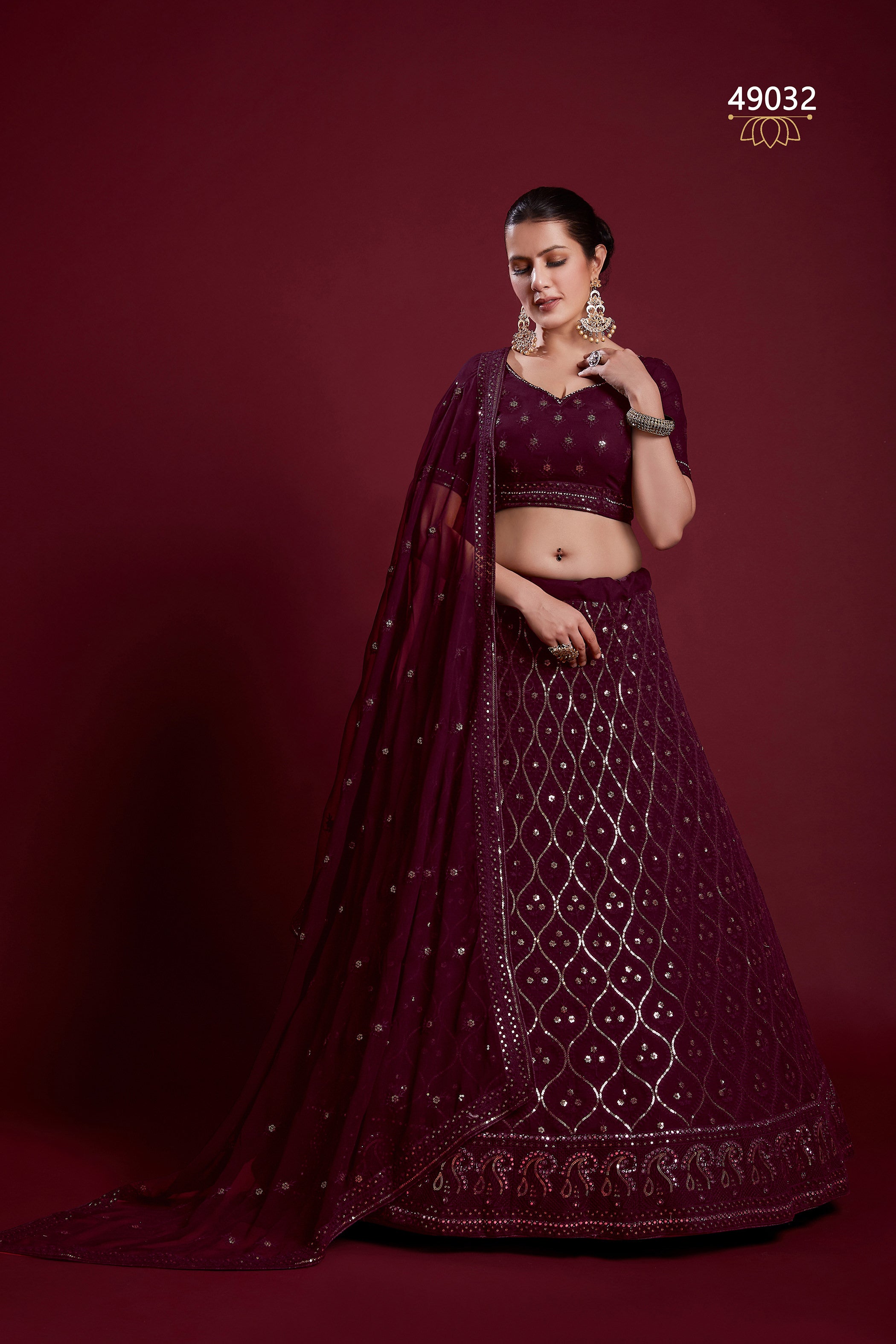 Poshak Vol 6 Designer Occasion Wear Lehenga D.No 49032