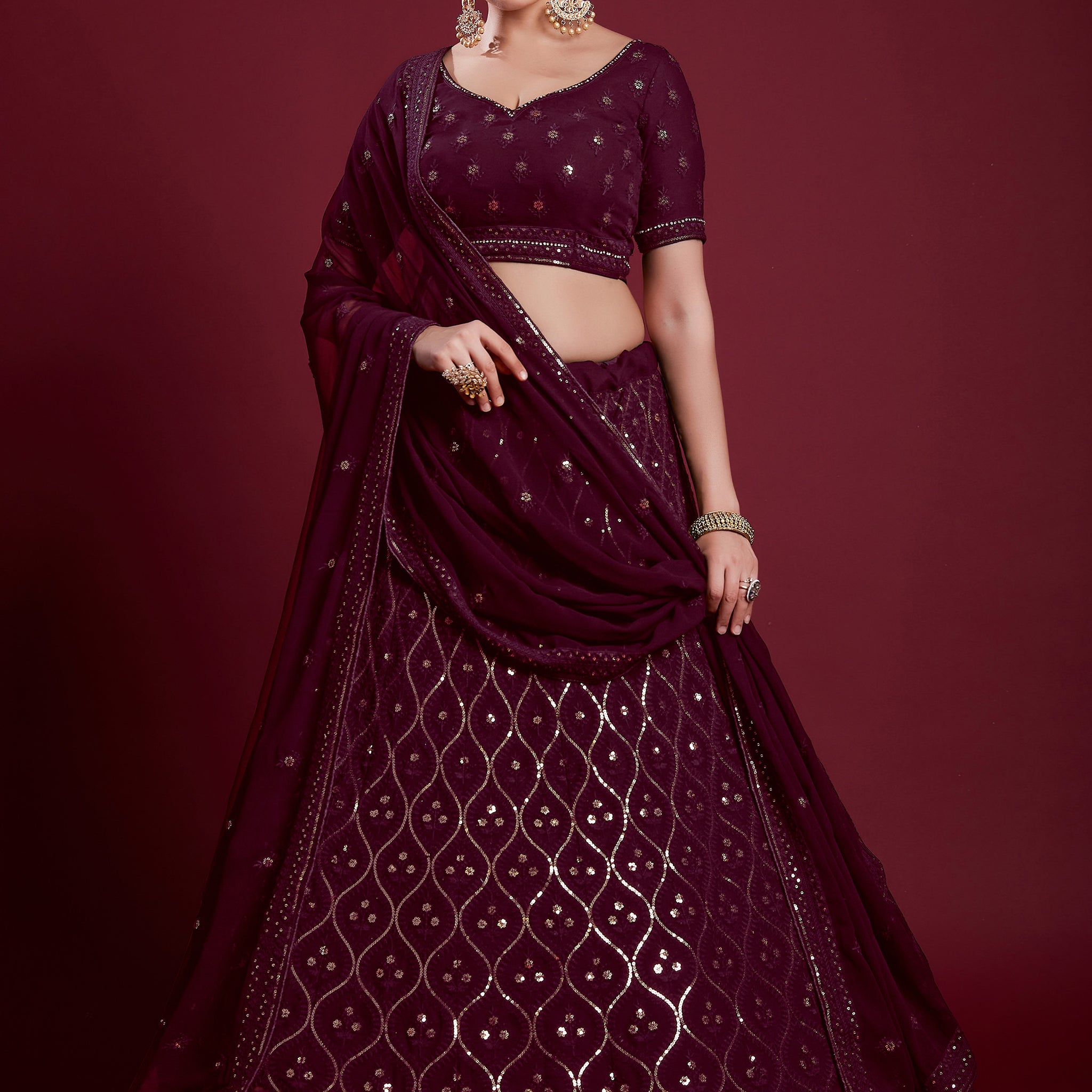 Poshak Vol 6 Designer Occasion Wear Lehenga D.No 49032