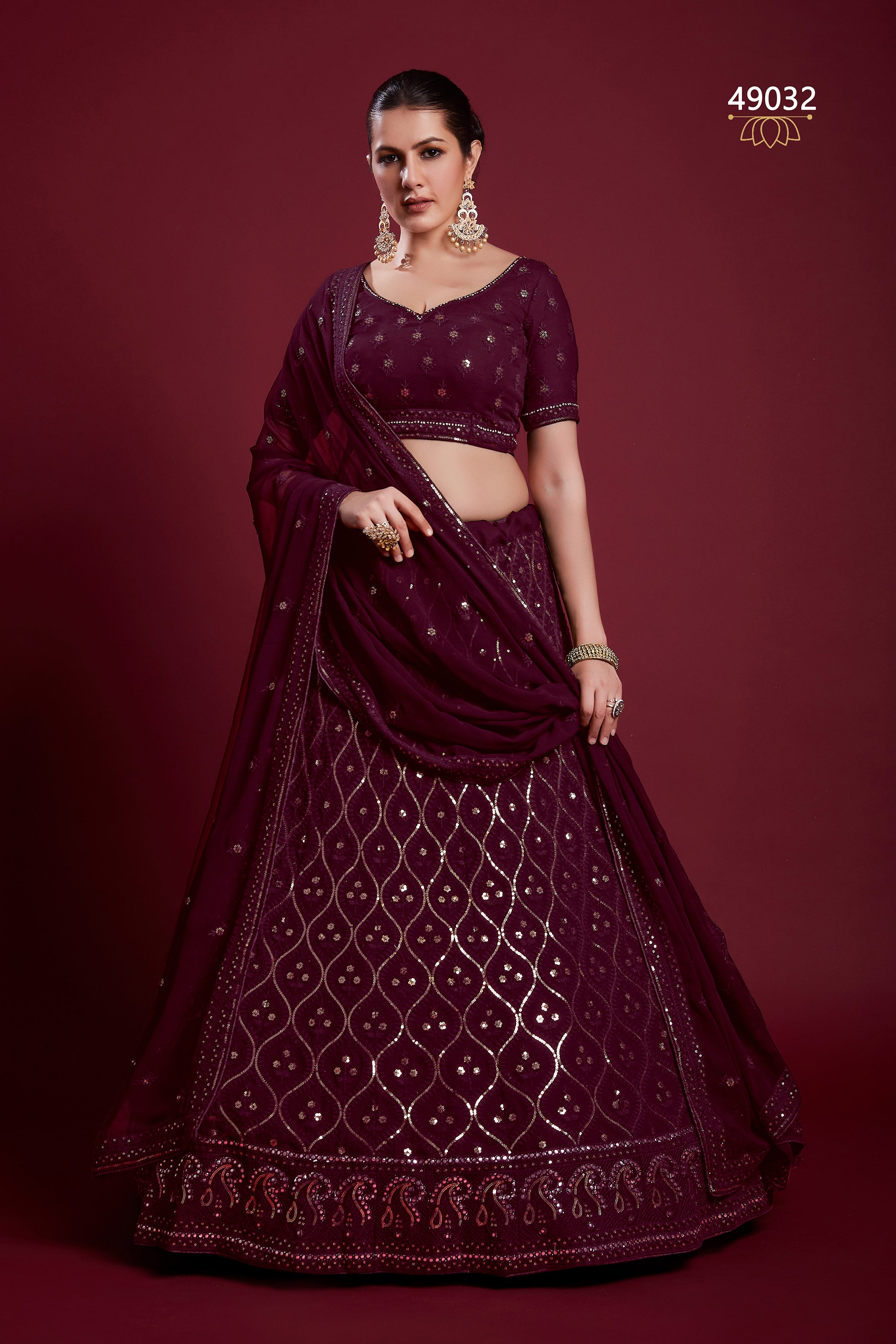Poshak Vol 6 Designer Occasion Wear Lehenga D.No 49032