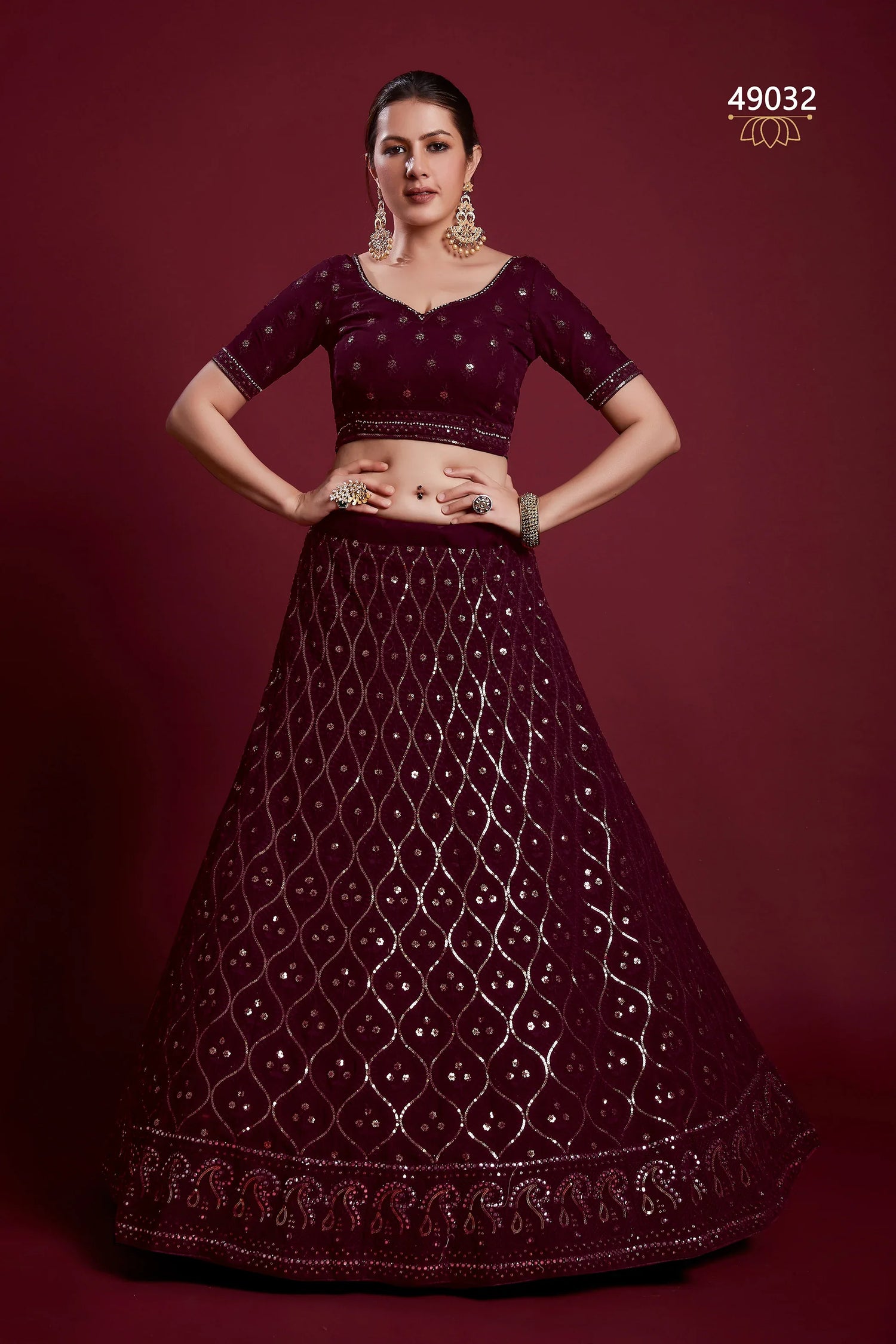 Poshak Vol 6 Designer Occasion Wear Lehenga D.No 49032 - Anant Exports
