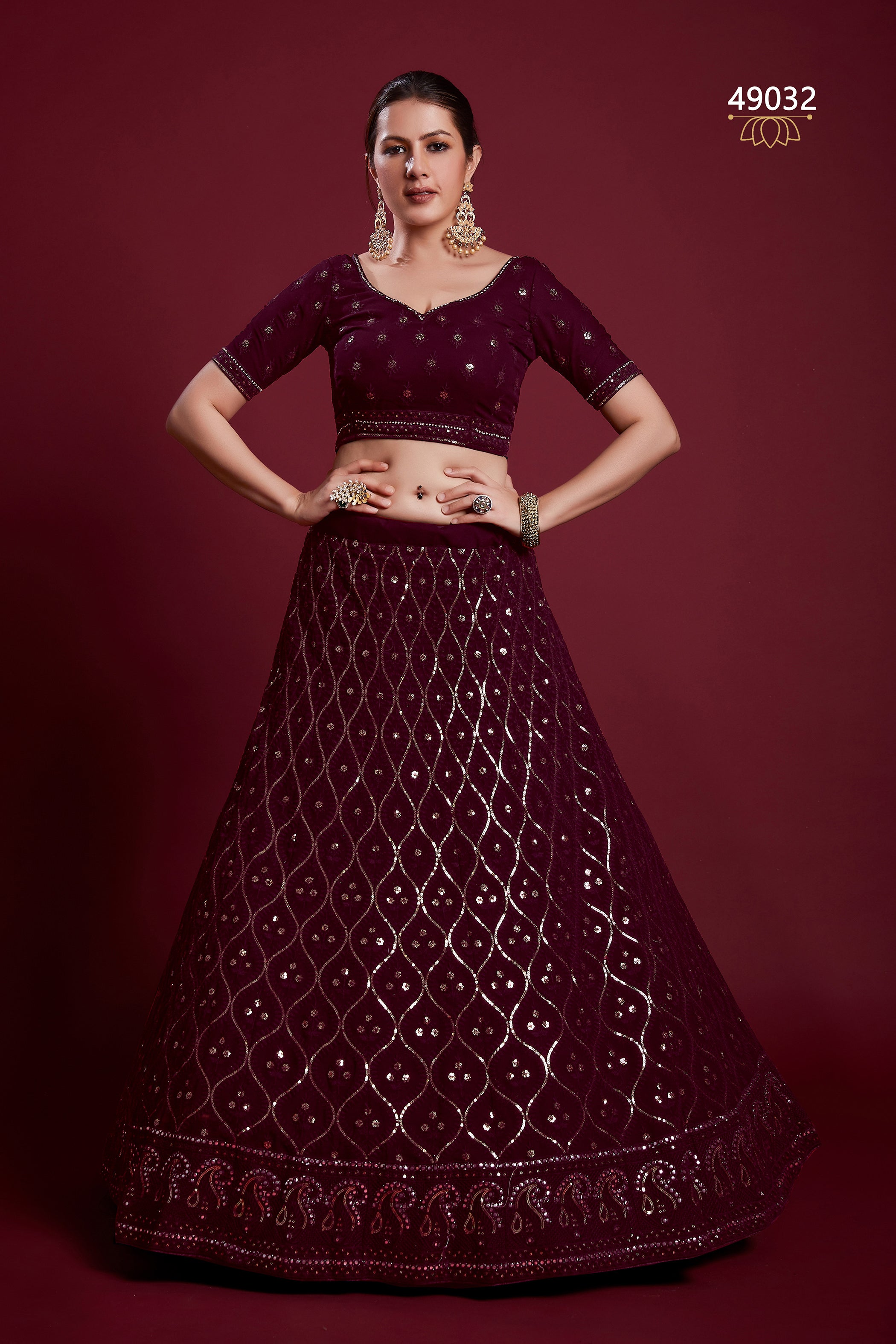 Poshak Vol 6 Designer Occasion Wear Lehenga D.No 49032