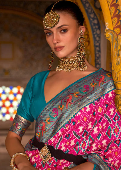 Party Wear Patola Print Saree