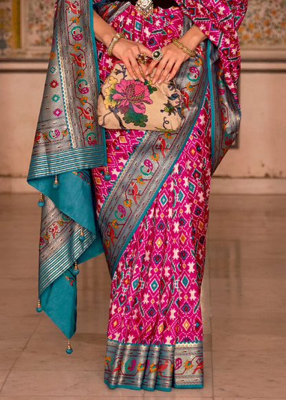 Party Wear Patola Print Saree