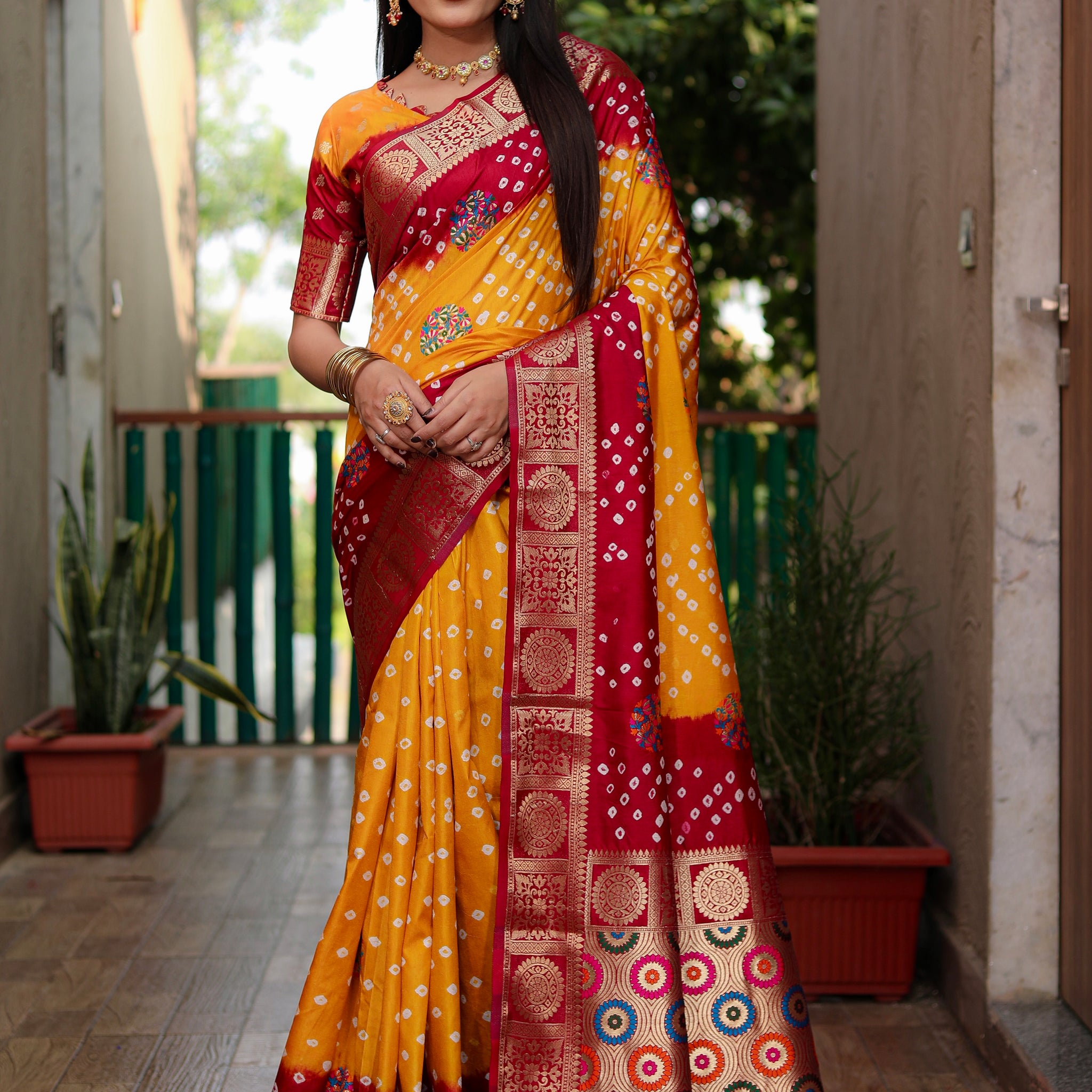 Bandhej Saree