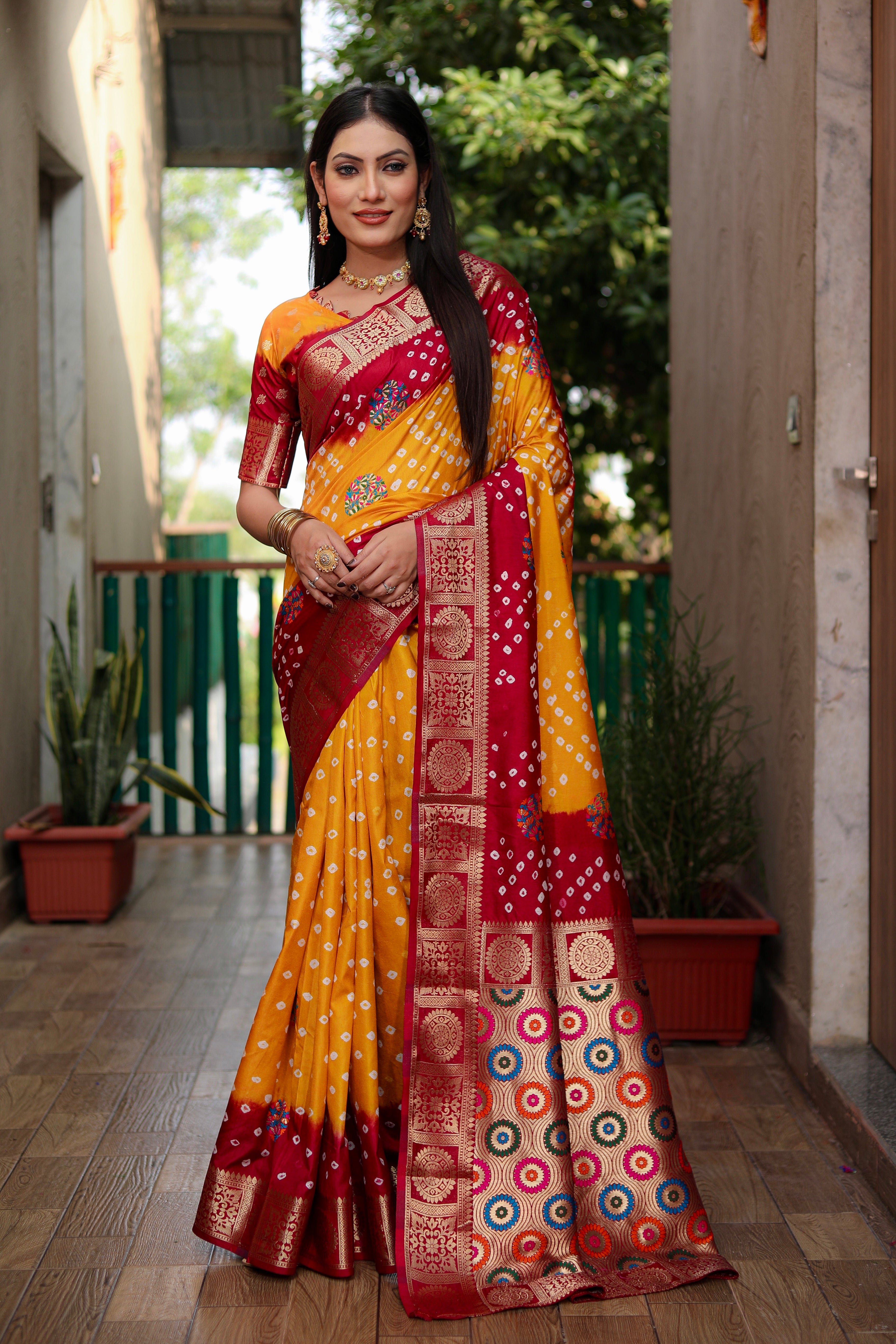Bandhej Saree