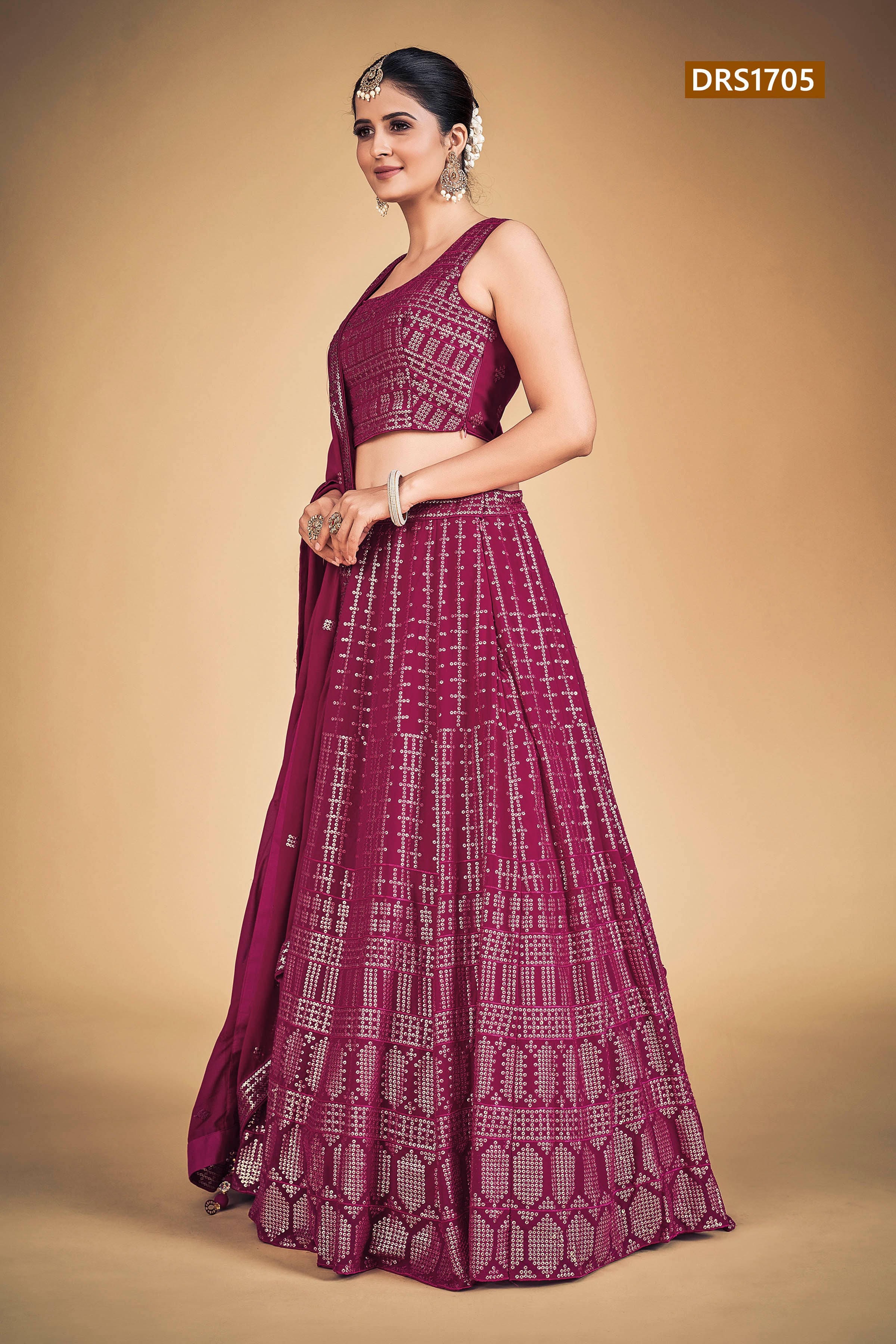 Sophia Designer Fancy Wear Lehenga D.No 1705