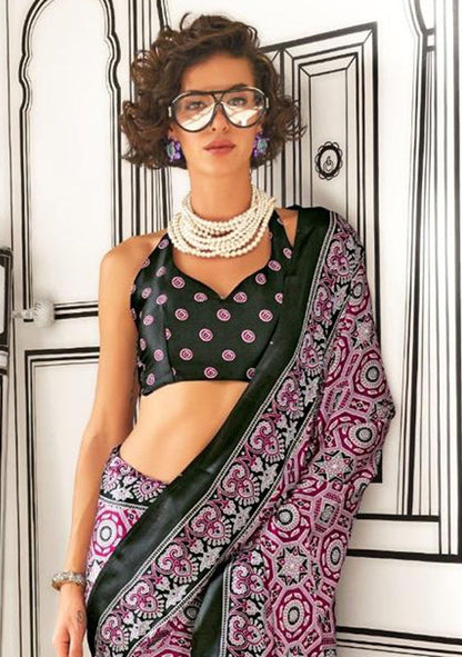 Ajrakh Saree