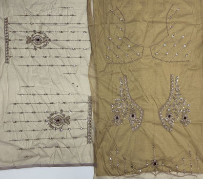 Chicku Pure  Fendi Tussaud Silk Crystal Beads work Multi Thread Dori and Sequins Work Sequins Work Bridal Lehenga Choli