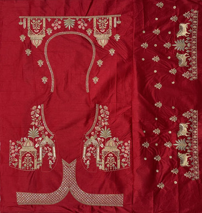 Pink Pure Soft Net Heavy Embroidery Work Bridal Lehenga