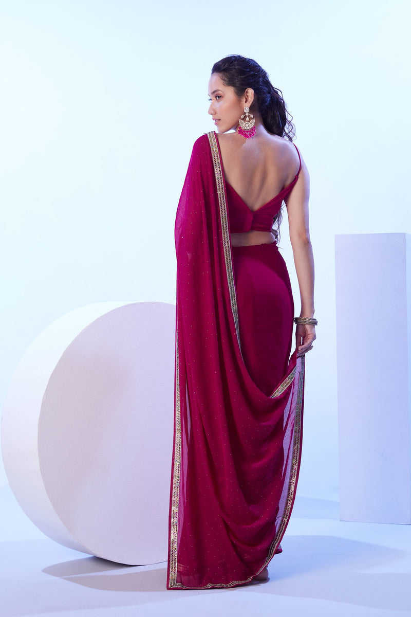 Elegant party wear jimmy choo saree
