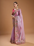 Bridal lavender Jimmy Choo saree online