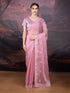 Baby pink Jimmy Choo saree with sequin embroidery