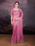 Pink Jimmy Choo saree with sequin embroidery