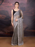 Grey Jimmy Choo saree with sequin work