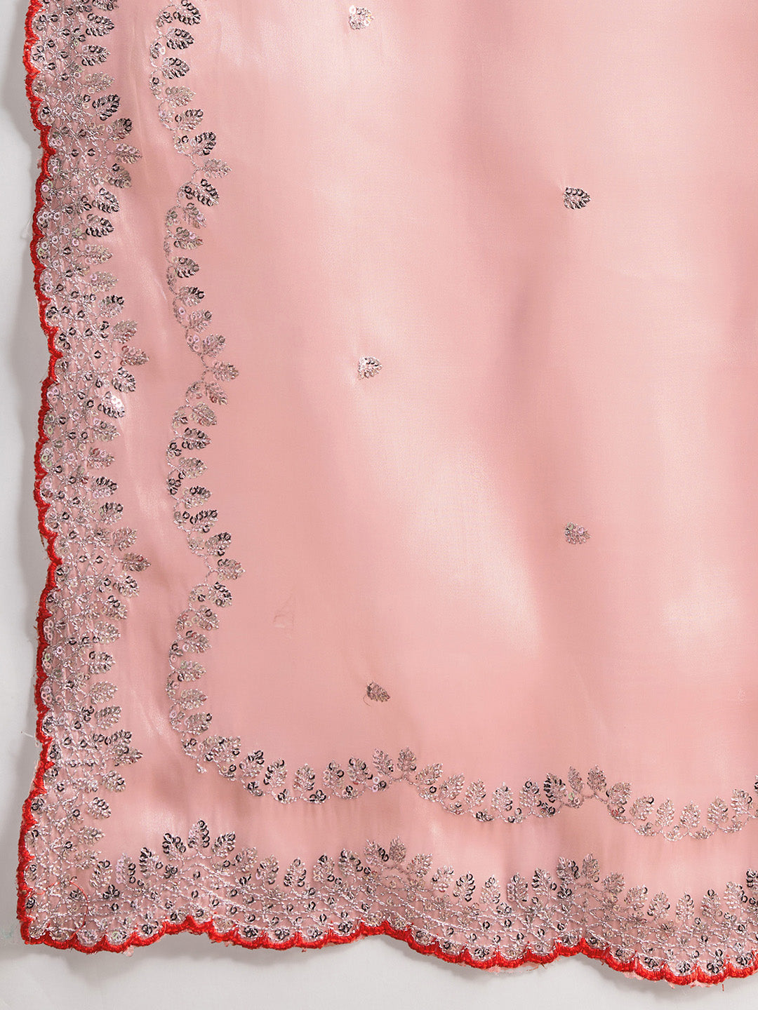 Baby Pink Jimmy Choo Saree with Sequin Embroidery