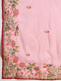 Baby Pink Jimmy Choo Saree with Sequin & Embroidery Work