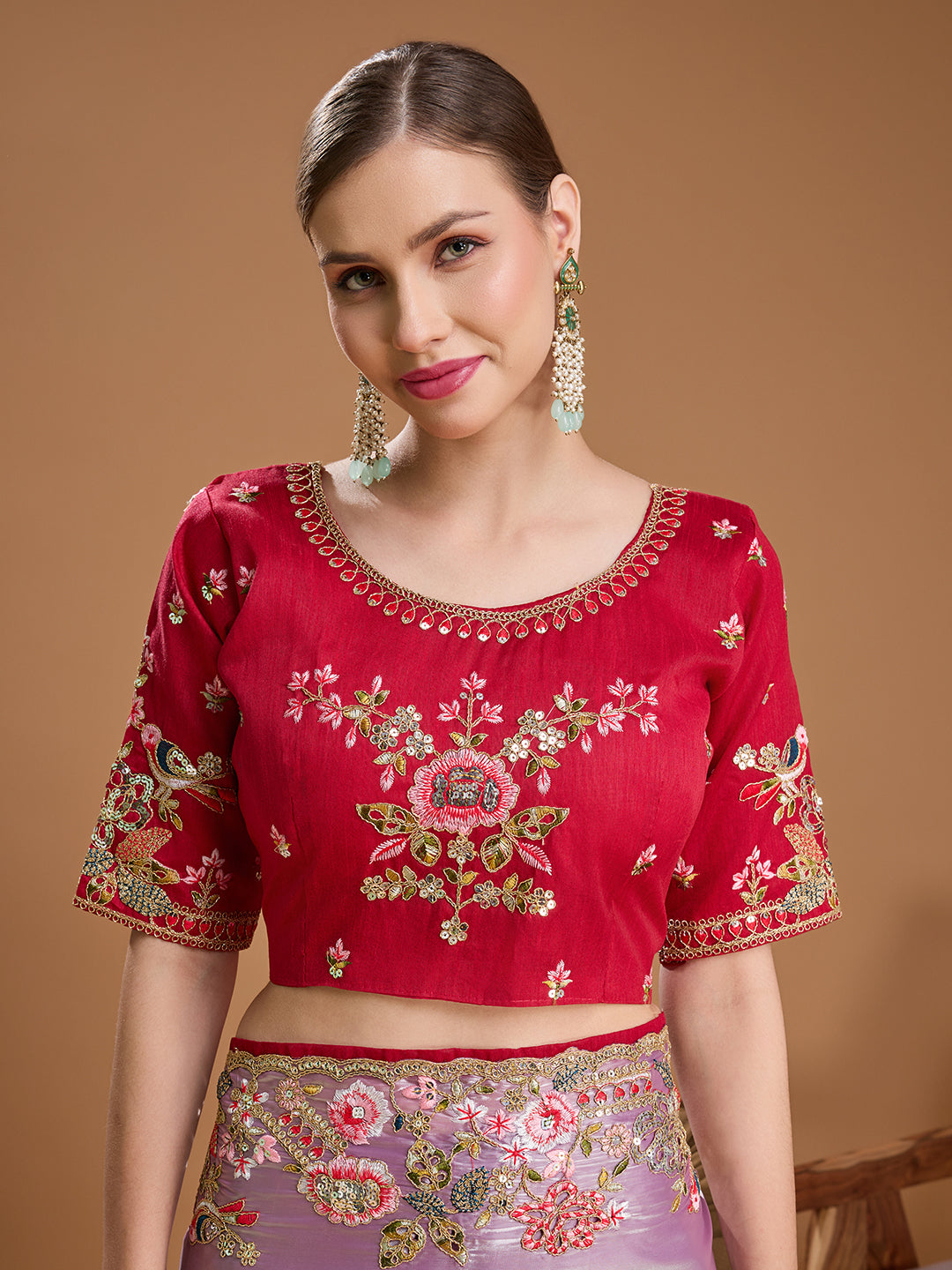 Designer sequin saree for party wear