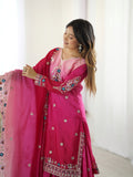 Light pink sharara suit for festive occasions and events