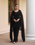 Black Premium Real Georgette Heavy Embroidered Palazzo Suit Palazzo Suit Anant Tex Exports Pvt.Ltd..