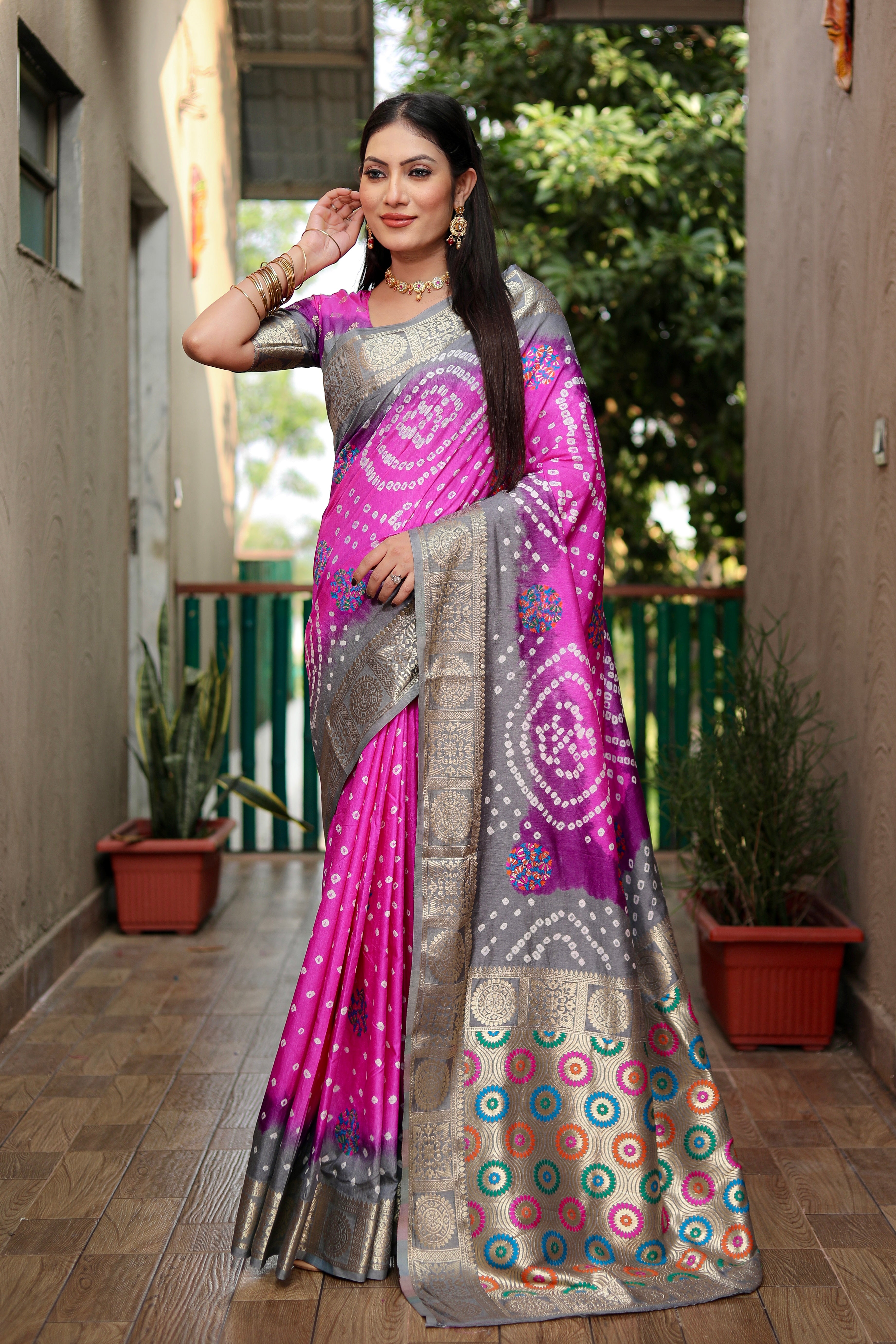 Bandhani Saree