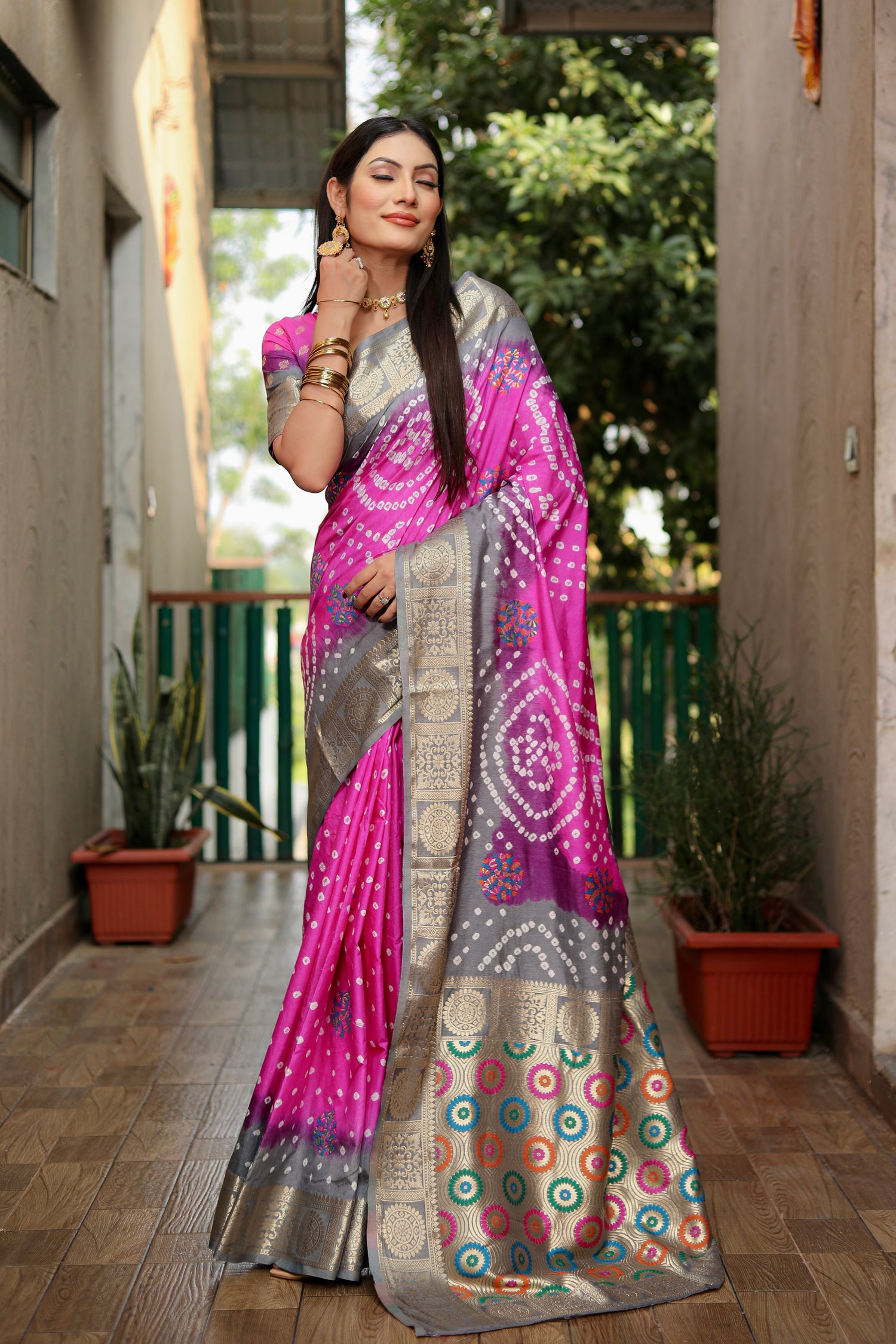 Bandhani Saree