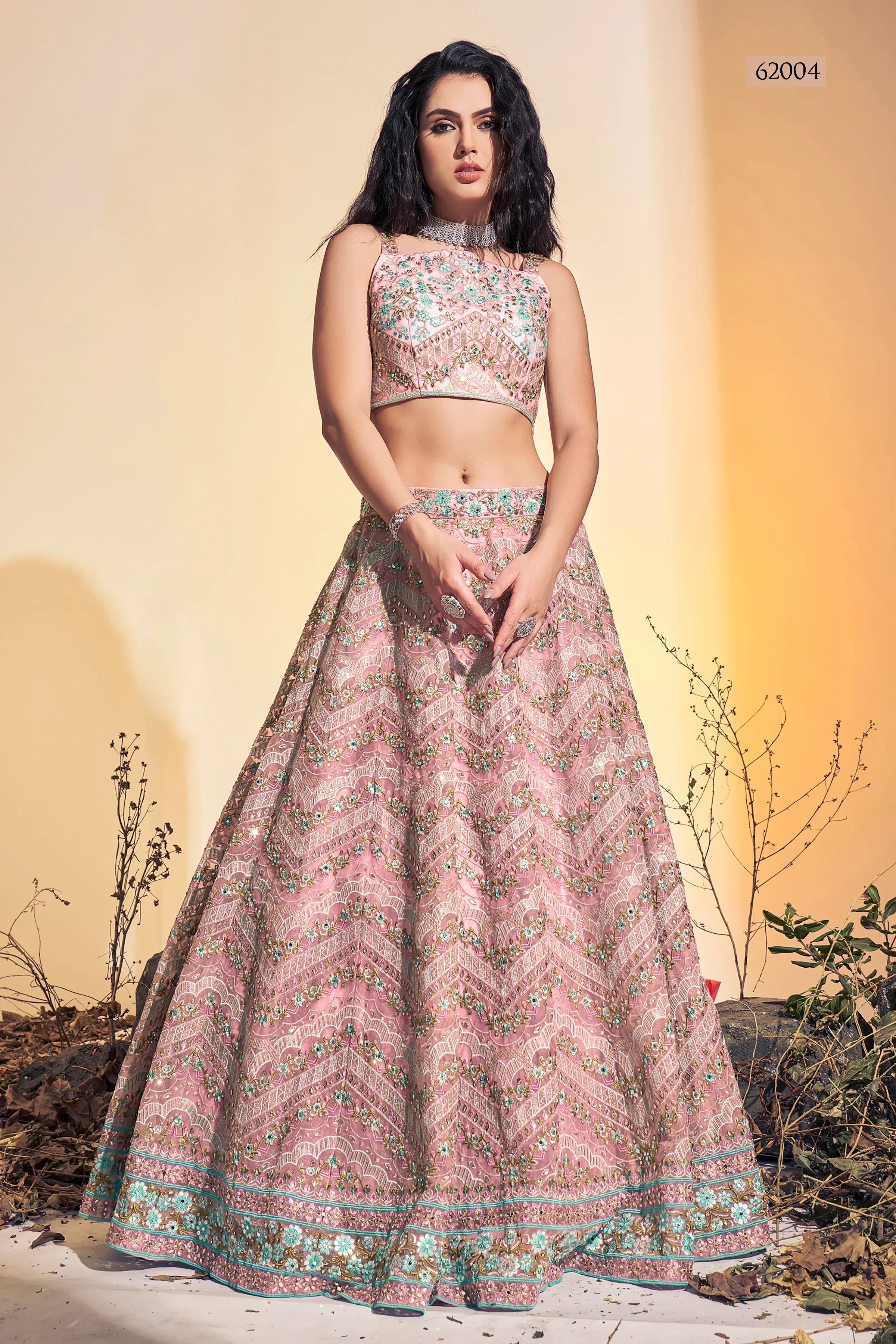 Floral Vol 8 Designer Occasion Wear Lehenga D.No 62004 - Anant Tex Exports Private Limited