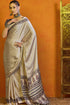 Ajrakh Print Japan Crape Saree
