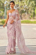 Lilac Pure Soft Jimmy Choo Saree