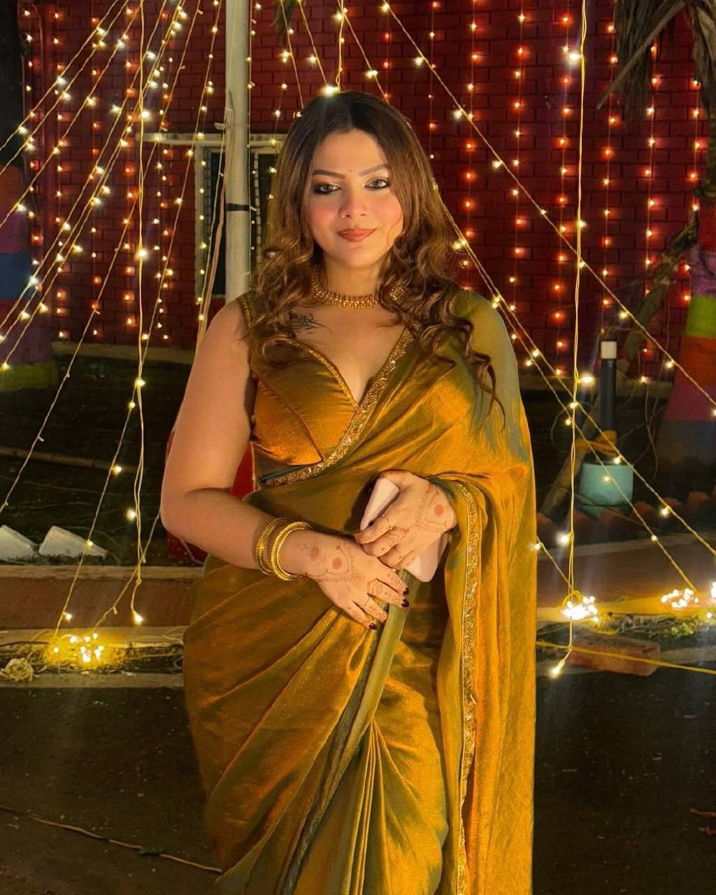 Front View of Jimmy Choo Saree