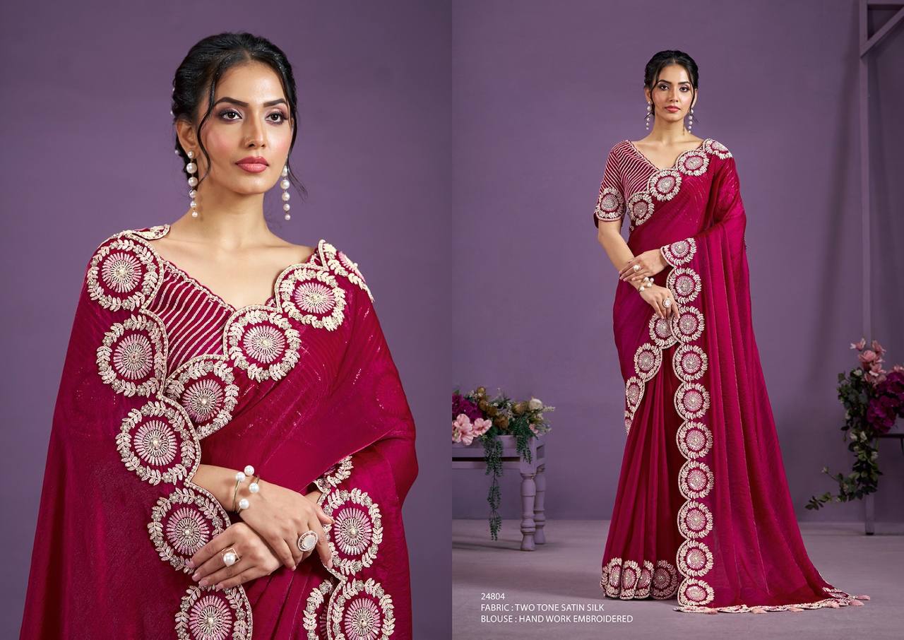 Satin Saree