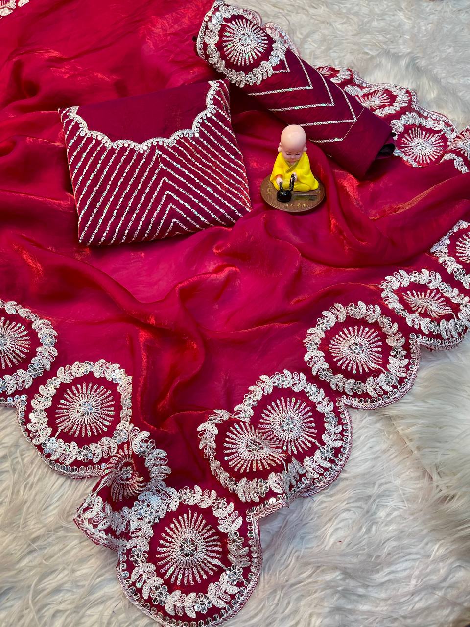 Satin Saree