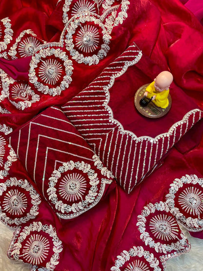 Satin Saree