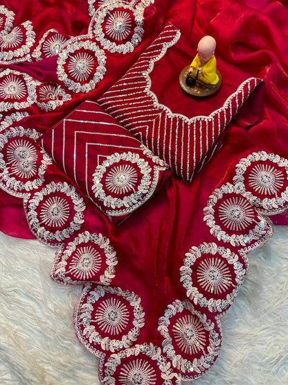 Satin Saree