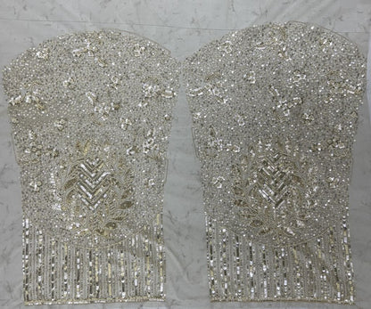 White Pure Soft Net Heavy Embroidery Work Bridal Lehenga