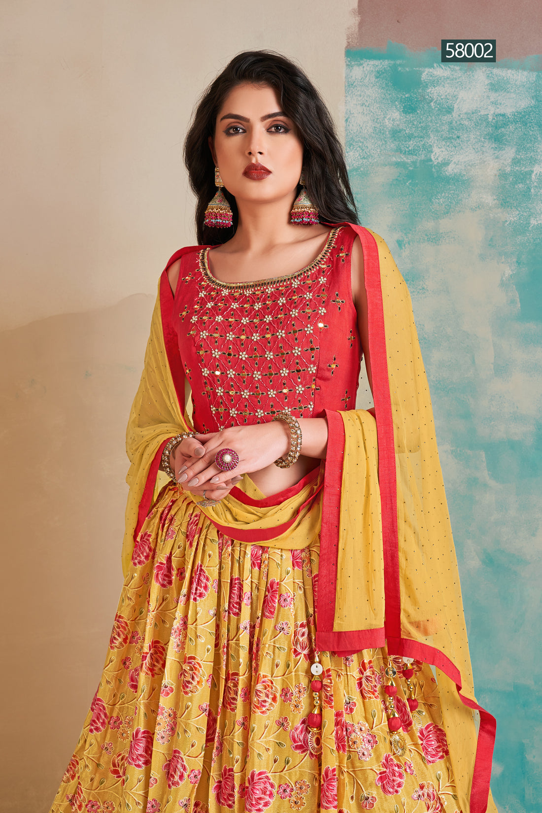 Floral Vol 6 Designer Occasion Wear Lehenga D.No 58002 - Anant Tex Exports Private Limited