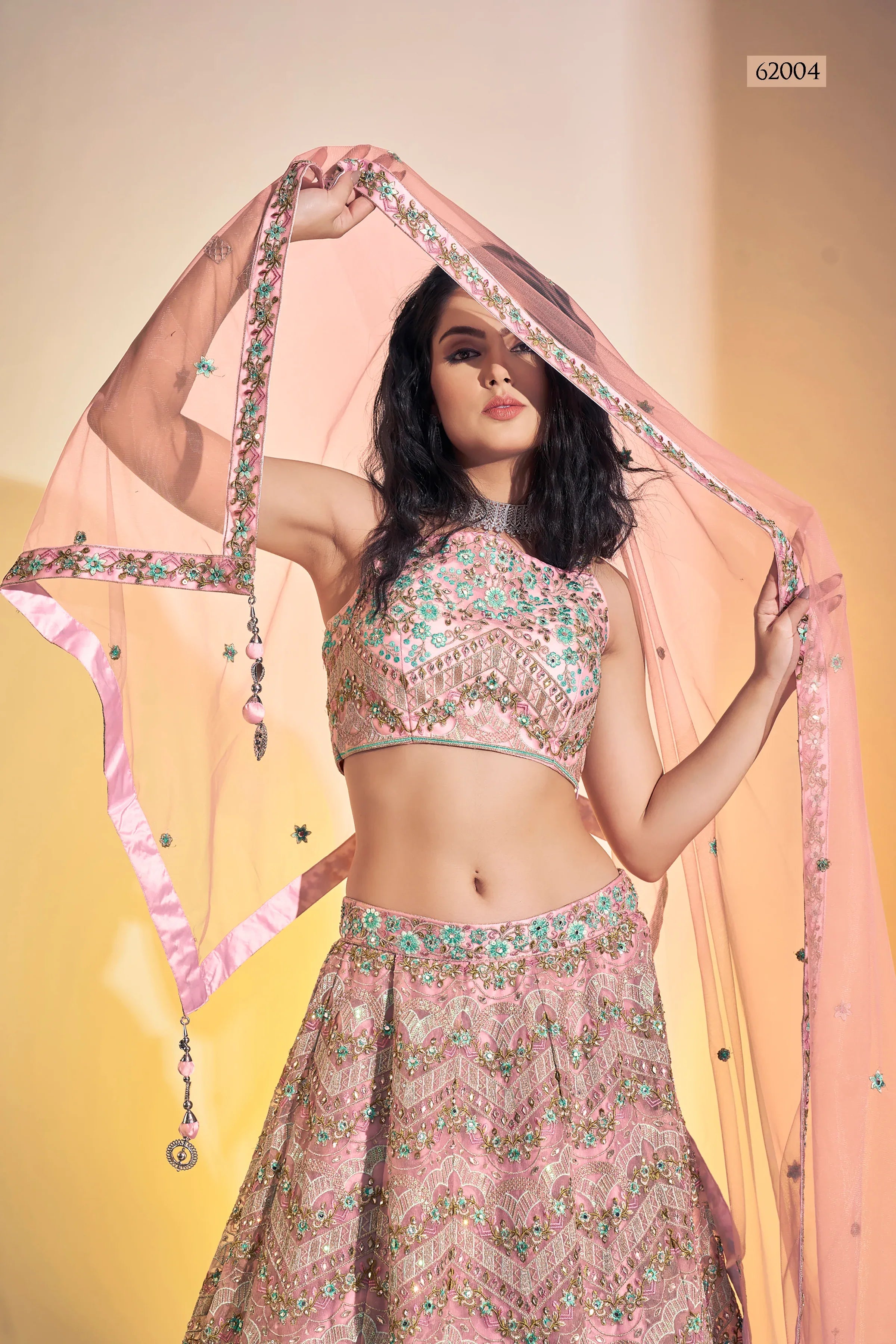 Floral Vol 8 Designer Occasion Wear Lehenga D.No 62004 - Anant Tex Exports Private Limited