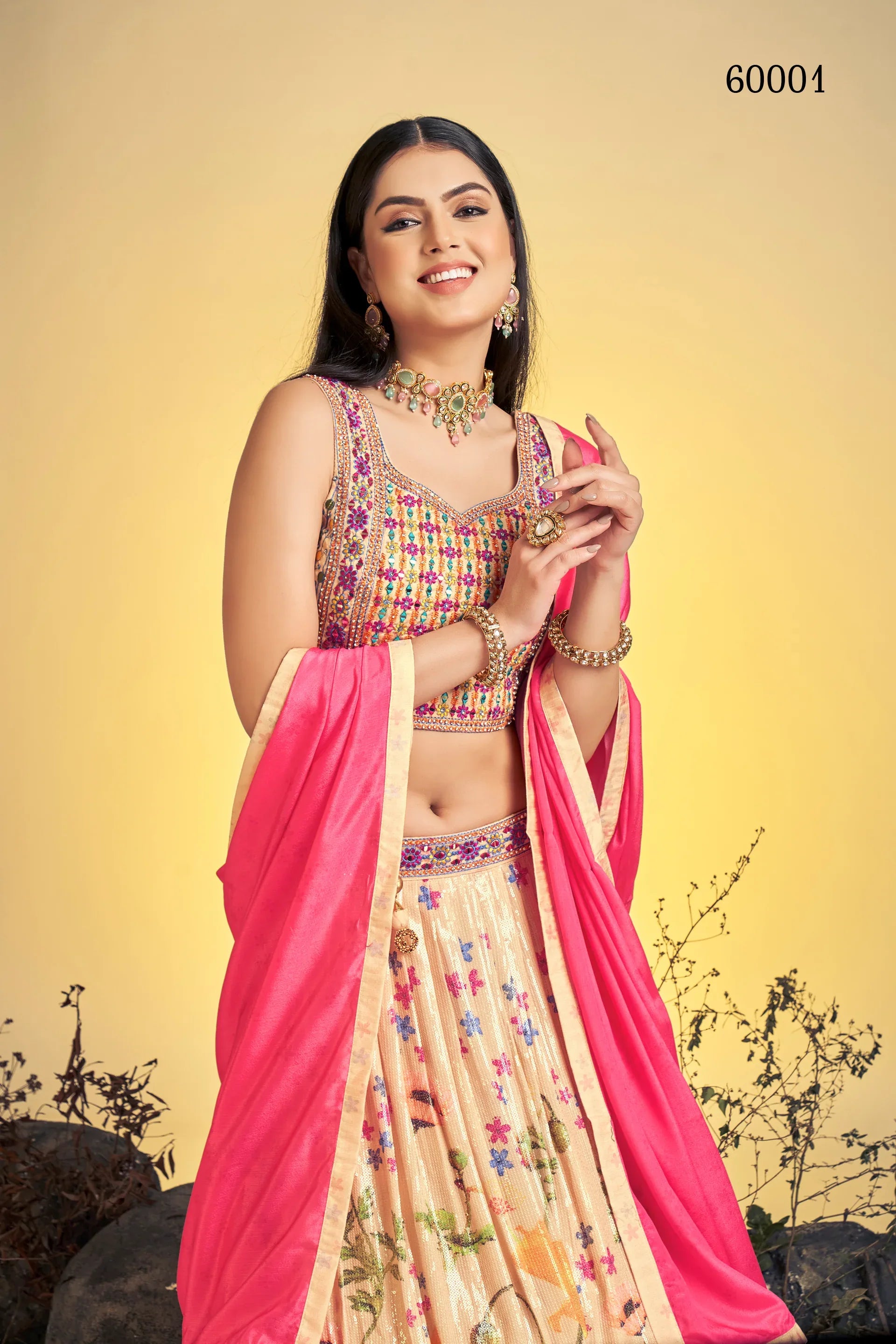 Floral Vol 7 Designer Occasion Wear Lehenga D.No 60001 - Anant Tex Exports Private Limited