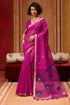 Pink Pure Soft Moonga Cotton Handloom Saree 