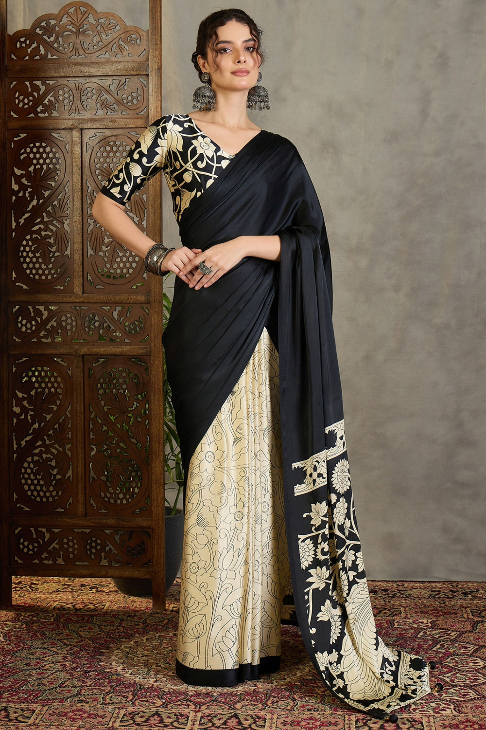 Black Pure Soft Handloom Weaving Silk Saree ##color## Banarasi Saree with premium fabric and embroidery