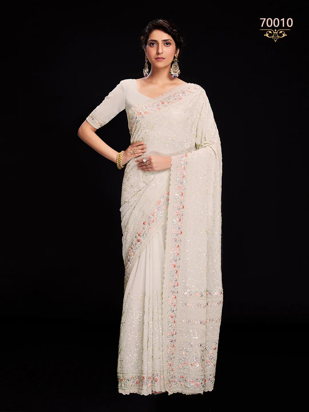 Swarna Vol 6 Designer Fancy Wear Saree D.No 70010 - Anant Exports