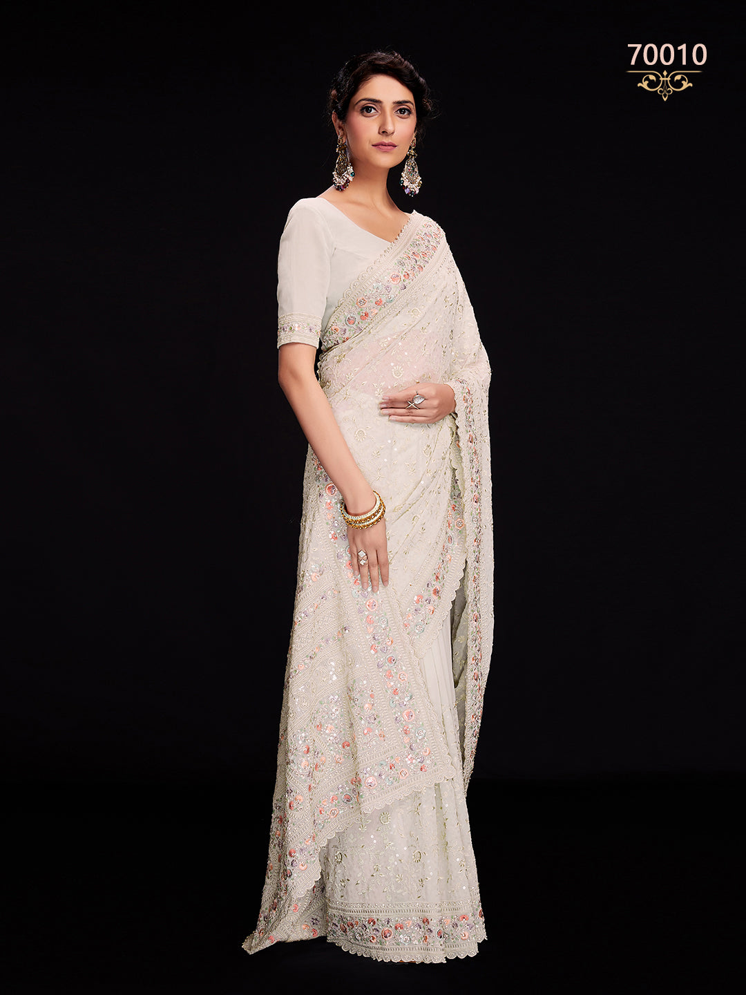 Swarna Vol 6 Designer Fancy Wear Saree D.No 70010