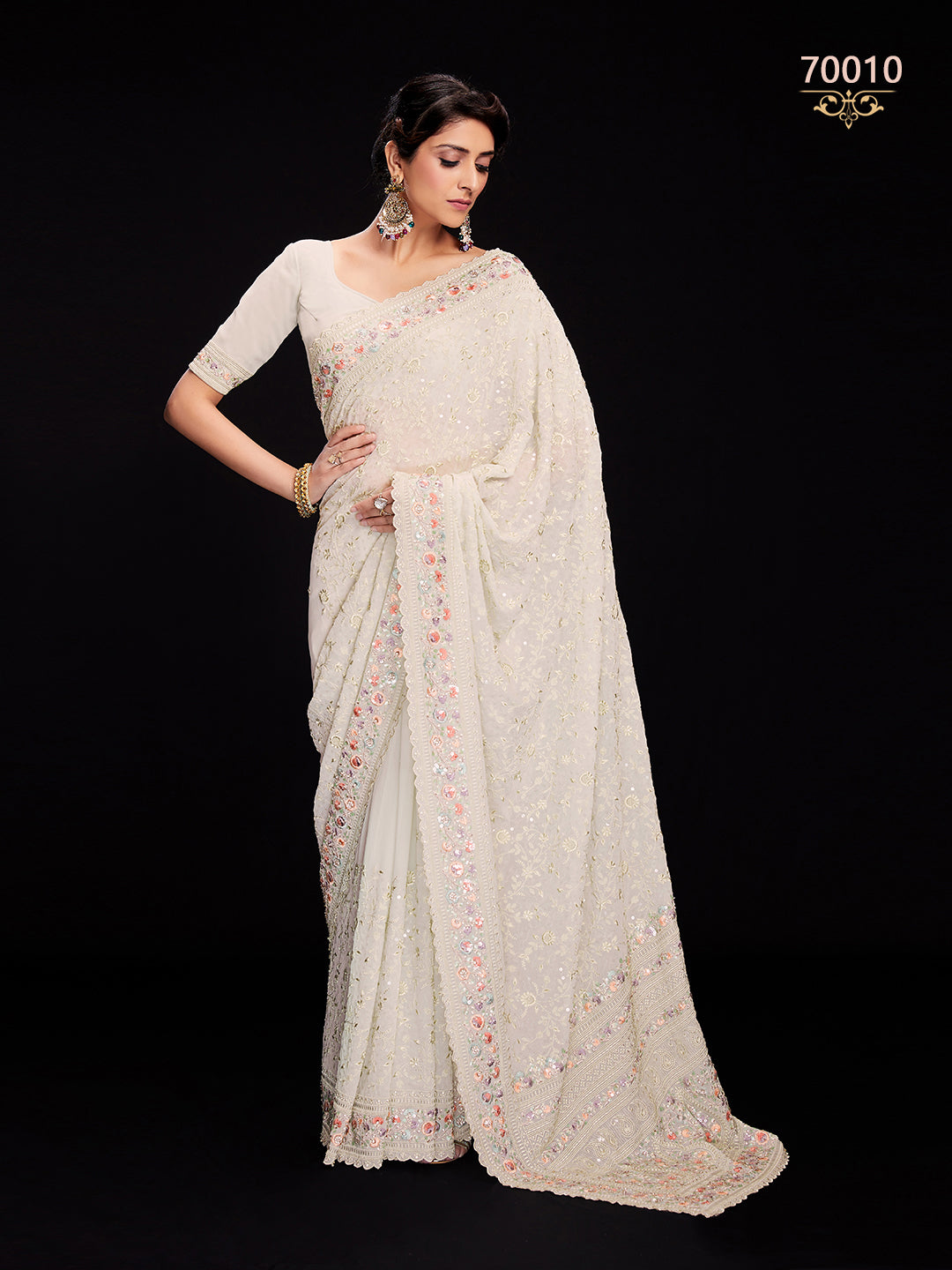 Swarna Vol 6 Designer Fancy Wear Saree D.No 70010