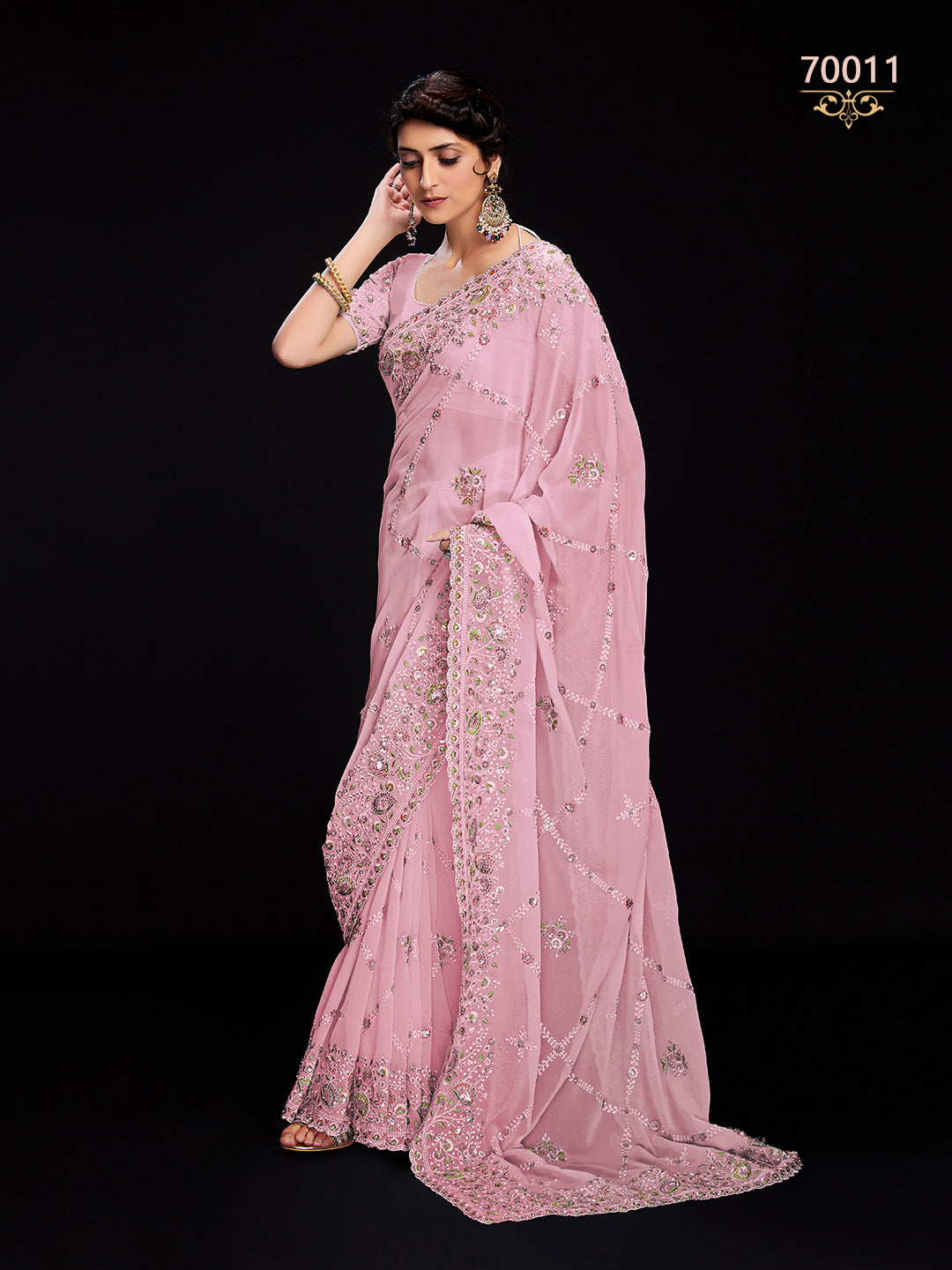 Swarna Vol 6 Designer Fancy Wear Saree D.No 70011