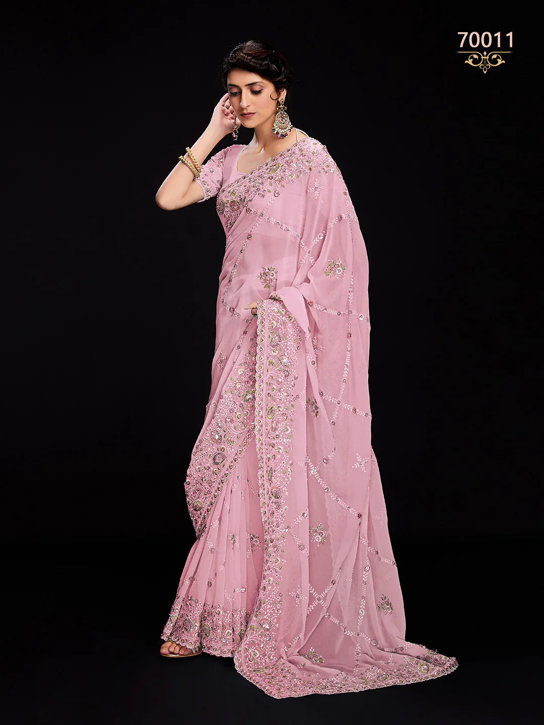 Swarna Vol 6 Designer Fancy Wear Saree D.No 70011 - Anant Exports